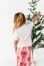 Load image into Gallery viewer, Merry Christmas Bow | (( CREAM )) YOUTH TEE
