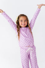 Load image into Gallery viewer, Preppy Purple Check | RIBBED SET