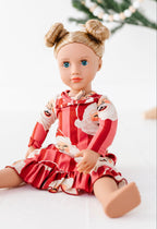 RED Santa Stripes | 18" DOLL DRESS