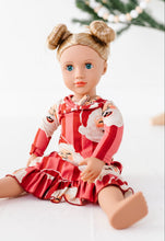 Load image into Gallery viewer, RED Santa Stripes | 18" DOLL DRESS
