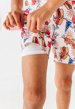 Load image into Gallery viewer, Firecrackers + Franks | BOYS Swim Shorts