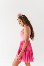 Aurora (ADULT) | Fuchia Mesh DRESS