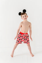 Load image into Gallery viewer, Red Stripe Mickey | BOY Swim Shorts