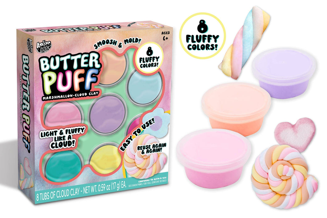 Butter Puff Marshmallow Cloud Clay Kit