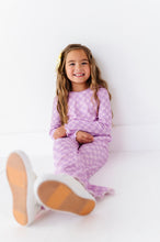Load image into Gallery viewer, Preppy Purple Check | RIBBED SET