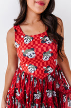 Load image into Gallery viewer, Minnie's Holly Check | ADULT Mesh Dress