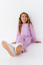 Load image into Gallery viewer, Preppy Purple Check | RIBBED SET