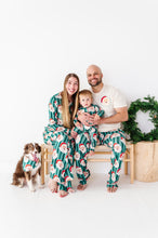 Load image into Gallery viewer, GREEN Santa Stripes | DOG Bandanna