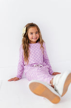 Load image into Gallery viewer, Preppy Purple Check | RIBBED SET