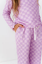 Load image into Gallery viewer, Preppy Purple Check | RIBBED SET