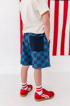 Load image into Gallery viewer, Dark Blue Check | BOYS Shorts