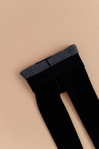 BLACK | Plush Lined Tights