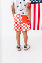 Load image into Gallery viewer, Red Check | BOYS Shorts
