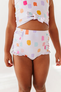 Painted Dotty: Tie Front TWO-PIECE