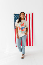 Load image into Gallery viewer, Floral USA | ADULT tees (*CROP + FULL LENGTH HERE)