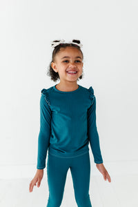 JADE RIB | Ruffle Long Sleeve