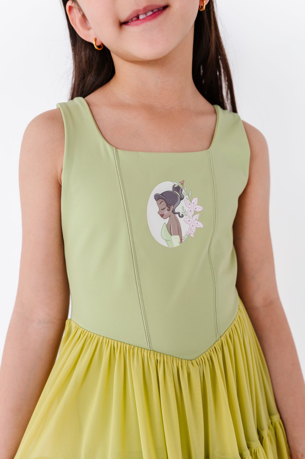 Tiana (KIDS) | Pistachio Mesh DRESS