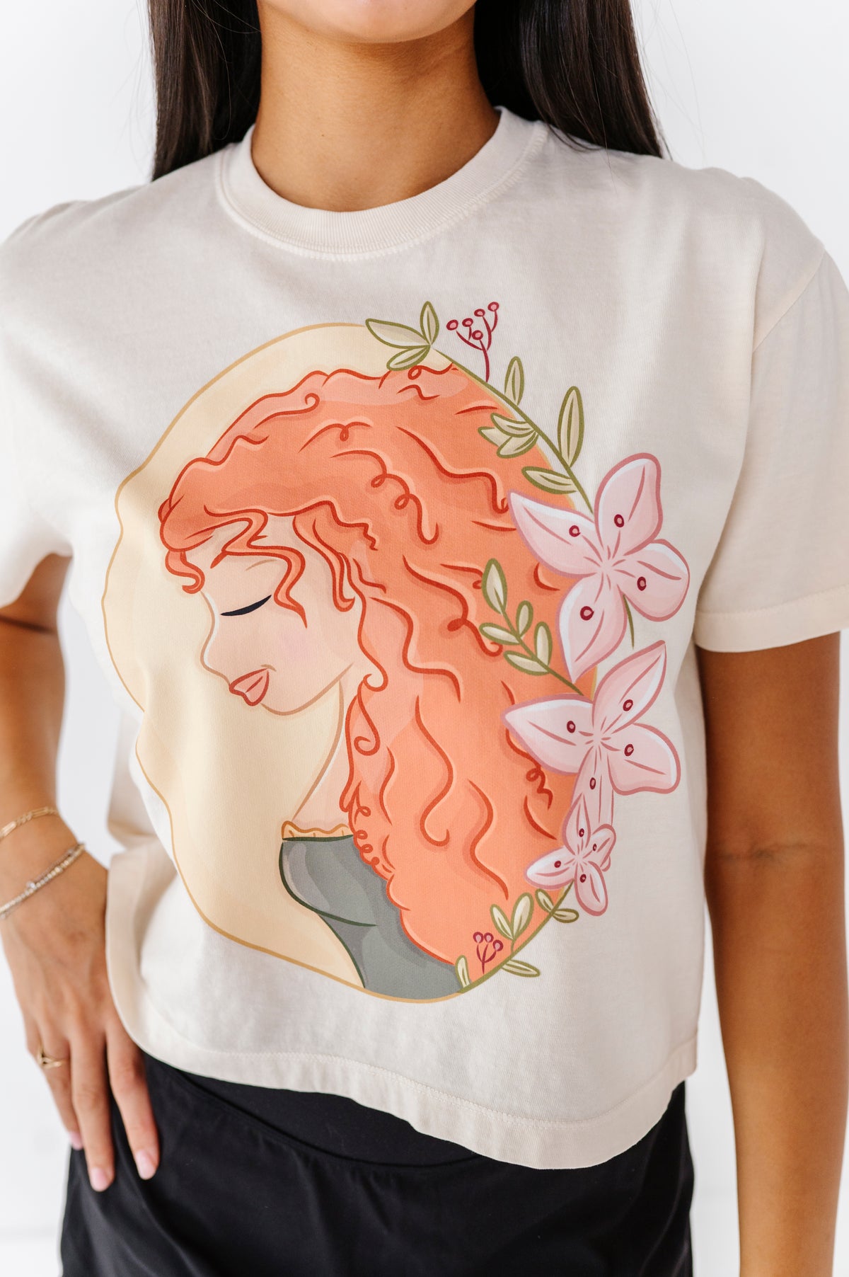 Merida | ADULT tee (CROP + FULL LENGTH HERE)
