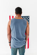 Load image into Gallery viewer, Men’s NAVY ‘USA’ Check Tank
