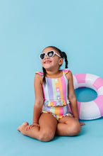 Load image into Gallery viewer, Sherbert Stripes |  BUTTON FRONT 2-PIECE