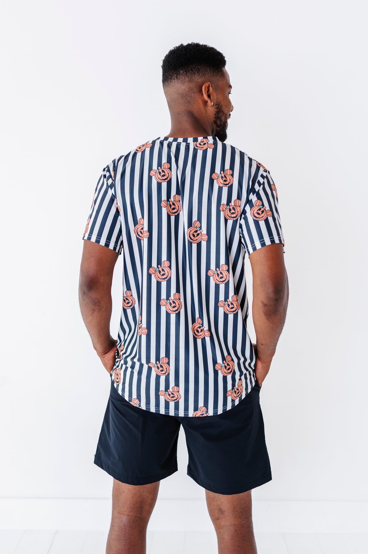 Stripe Mickey Pumpkin | MENS Dri-Fit TEE