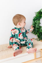 Load image into Gallery viewer, GREEN Santa Stripes | ONE-Piece ZIP