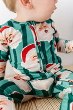 Load image into Gallery viewer, GREEN Santa Stripes | ONE-Piece ZIP