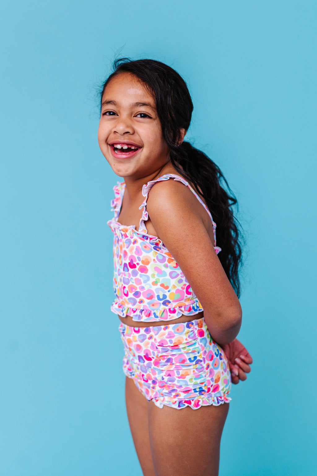 Sugarwave Leopard | BANDEAU RUFFLE 2-PIECE