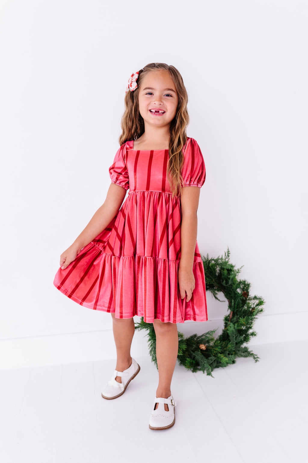 Candy Cane Lane | Velvet Twirl Dress