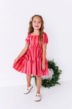 Candy Cane Lane | Velvet Twirl Dress