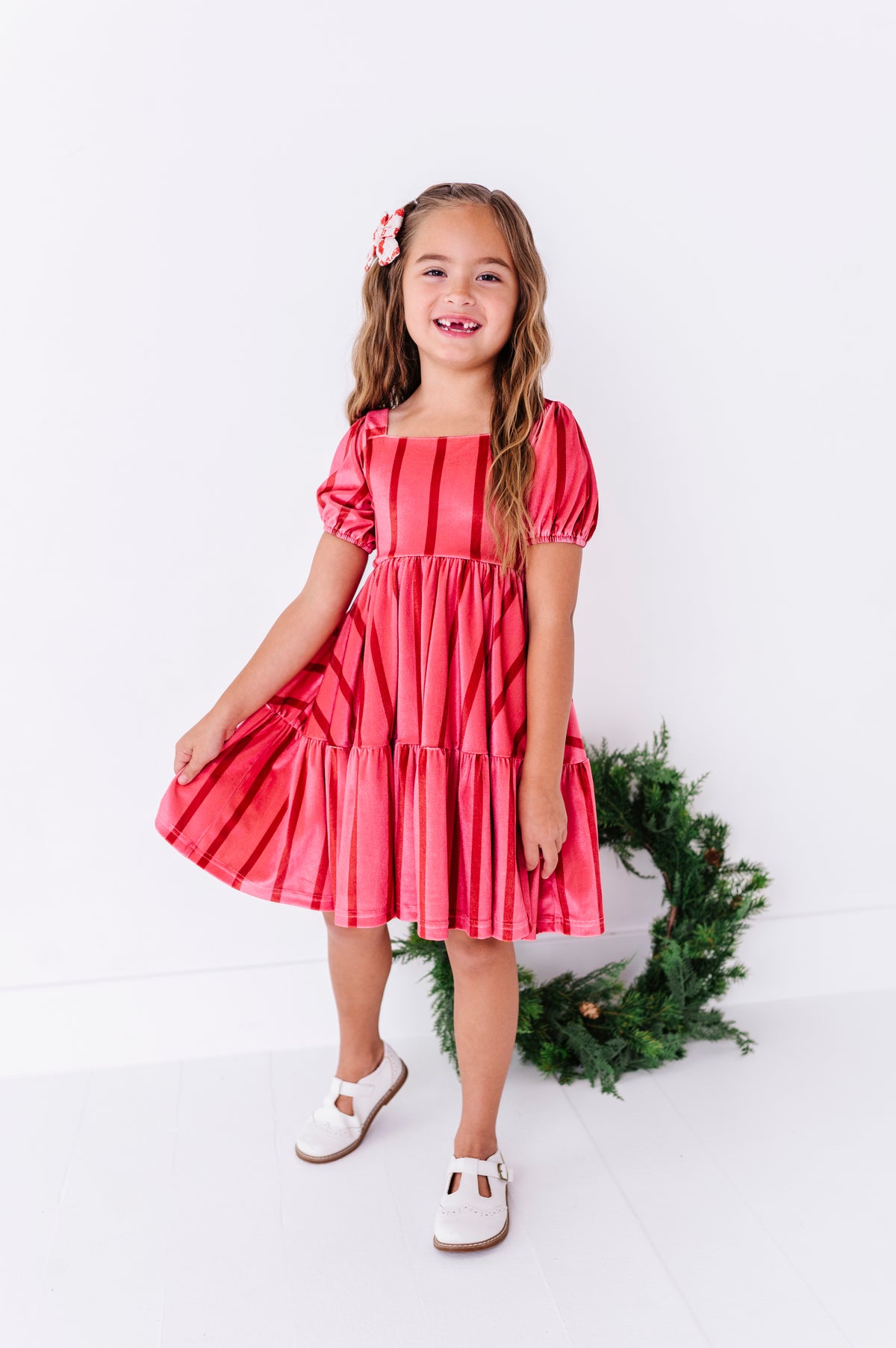 Candy Cane Lane | Velvet Twirl Dress