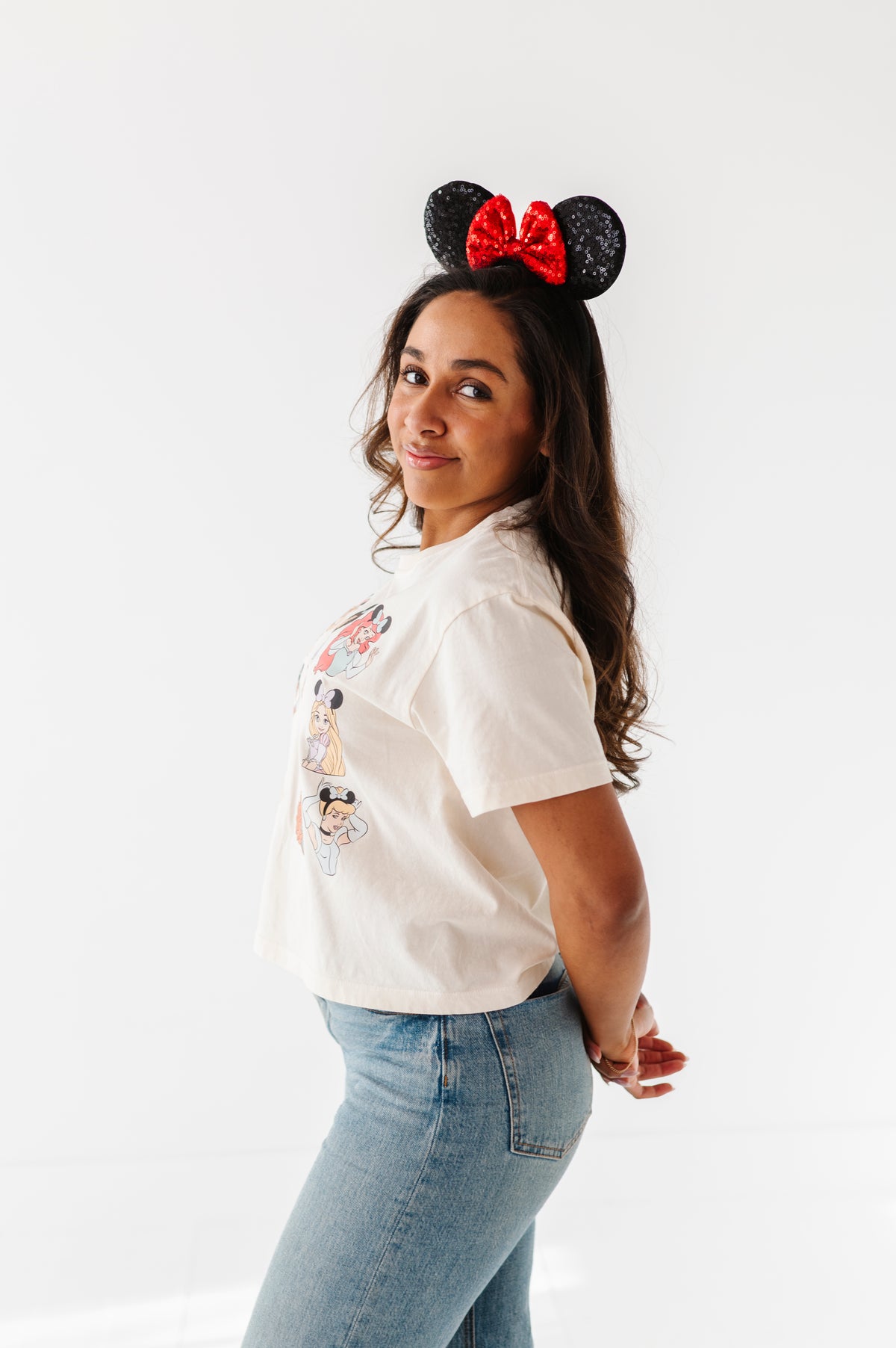 PRINCESSES CROPPED | CREAM ADULT TEE