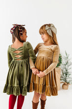 Load image into Gallery viewer, Carmel | Velvet Bow Back Dress
