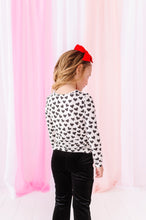 Load image into Gallery viewer, Black Mini Hearts | Soft Long Sleeve