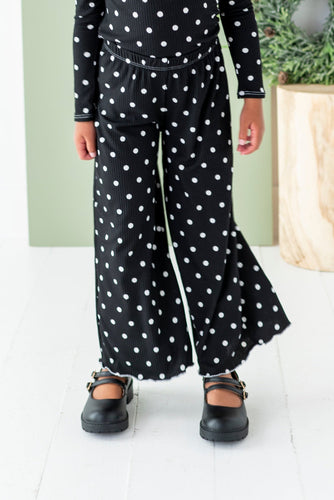 Black Dot | RIB Wide Leg Pants