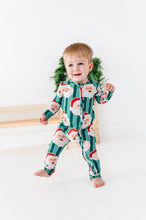 Load image into Gallery viewer, GREEN Santa Stripes | ONE-Piece ZIP