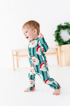 Load image into Gallery viewer, GREEN Santa Stripes | ONE-Piece ZIP