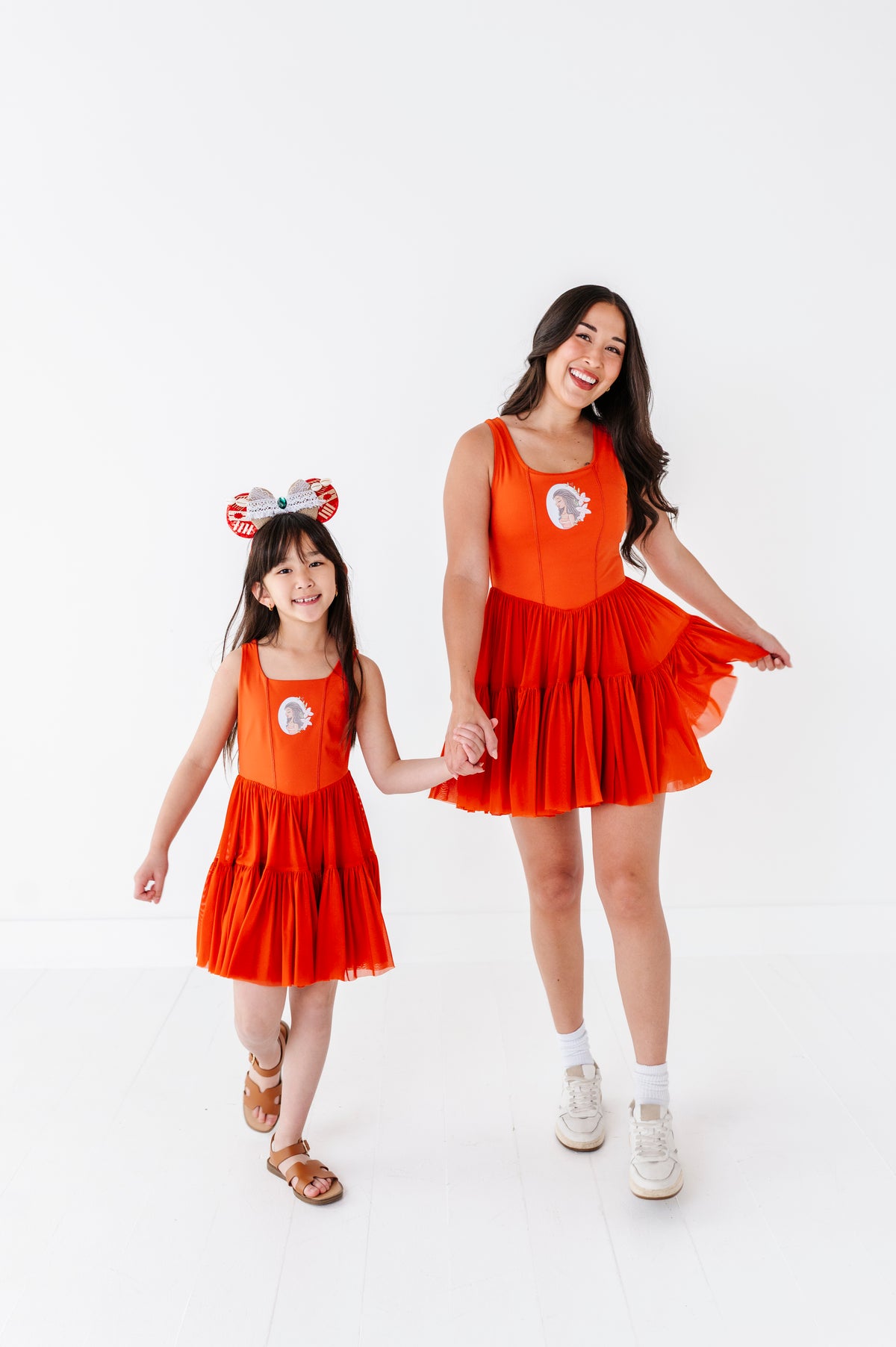 Moana (ADULT) | Burnt Orange Mesh DRESS