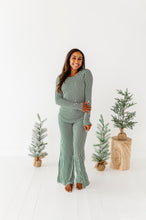 Load image into Gallery viewer, Green Stripes | Women’s PJ TOP