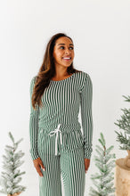 Load image into Gallery viewer, Green Stripes | Women’s PJ TOP