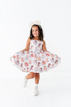 Cream Princess | Athletic Twirl Dress