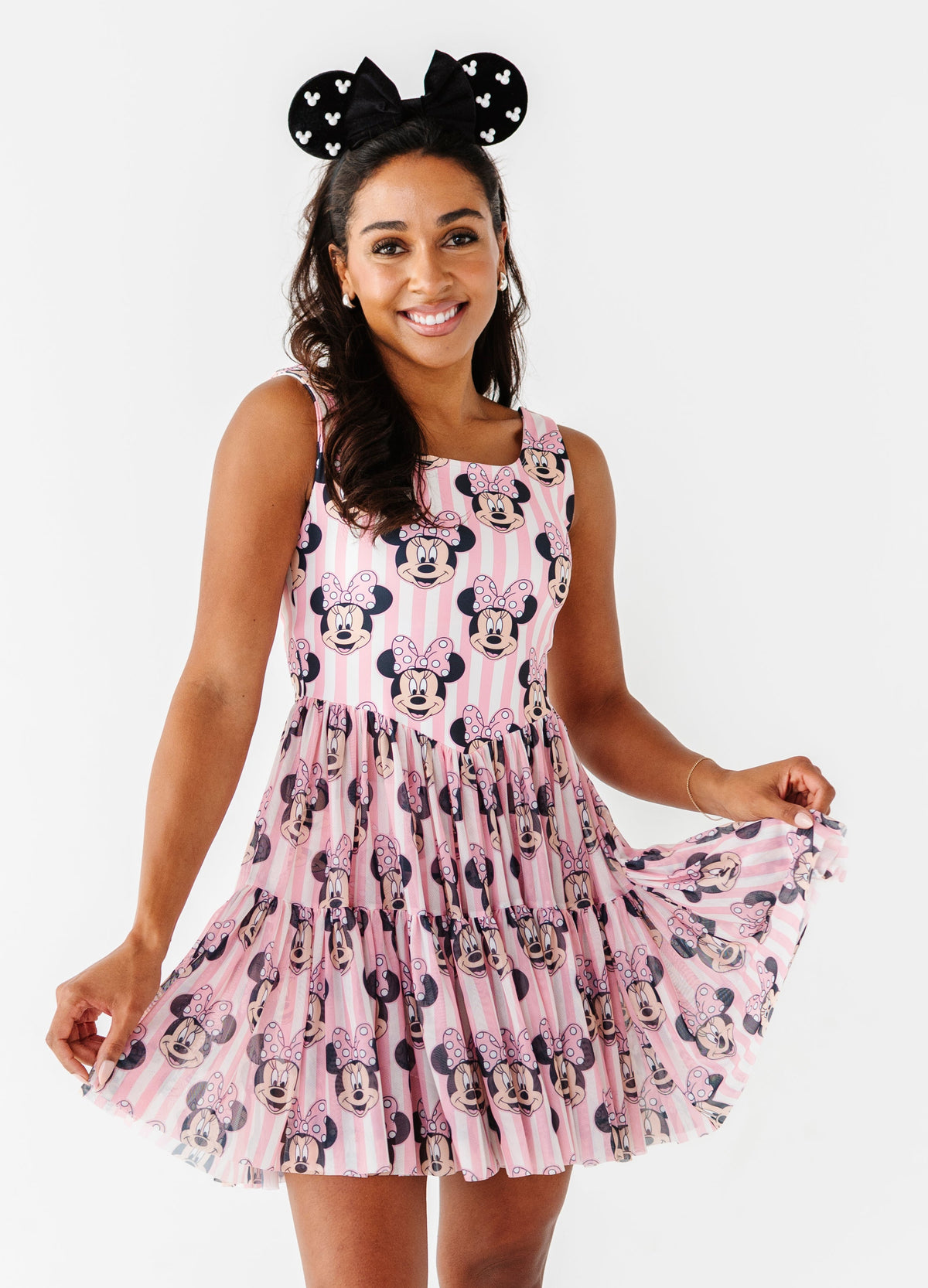 MINNIE Stripe (ADULT) | Mesh DRESS