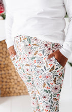 Load image into Gallery viewer, HOLIDAY FLORAL | ADULT WOMENS JOGGER LOUNGE PANTS