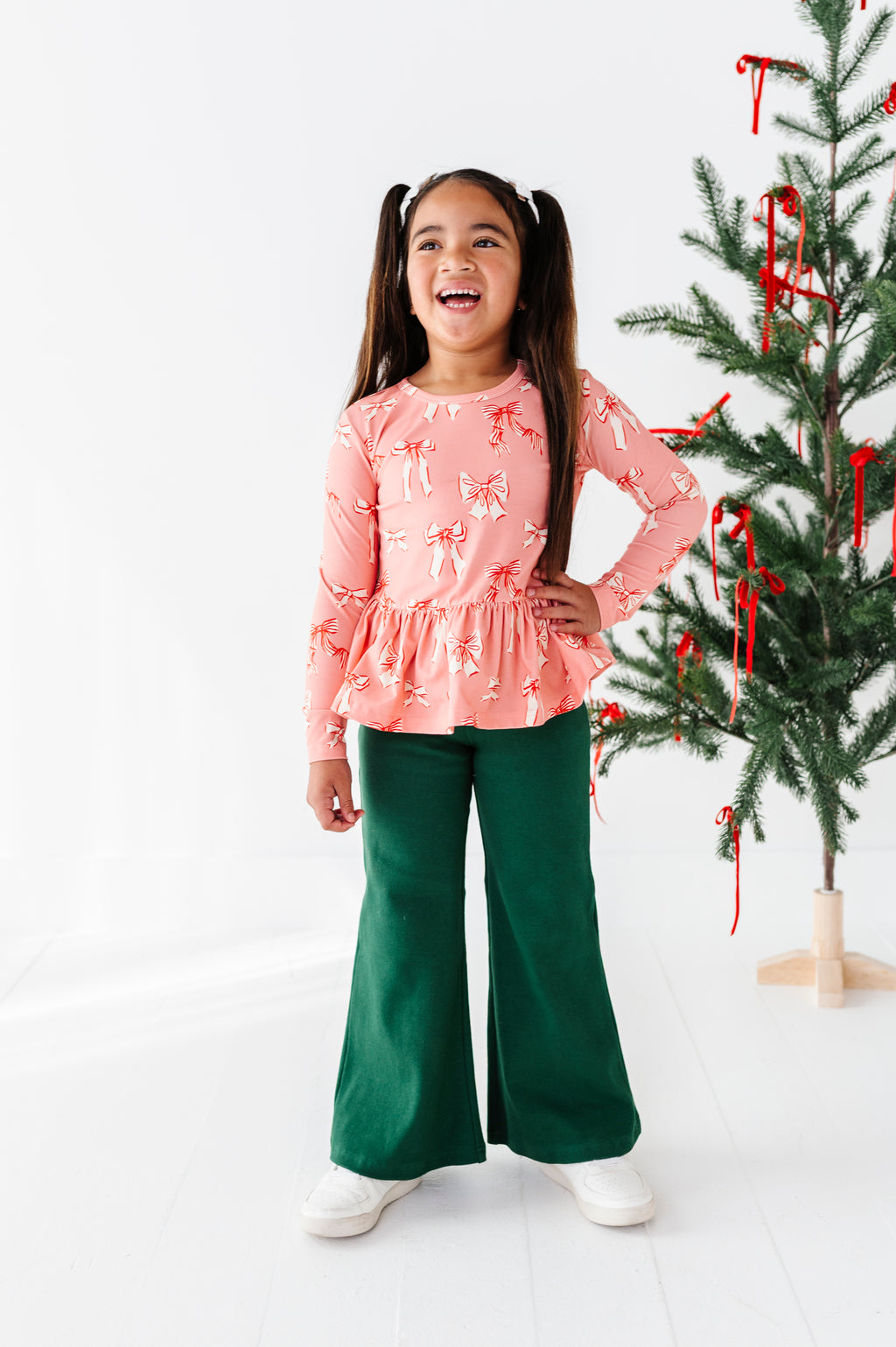 Spruce | Rib Wide Leg Pants