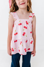Load image into Gallery viewer, Very Cherry (PINK) Peplum + Pants SET