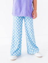 Load image into Gallery viewer, Blue Babe Check | WIDE LEG PANTS