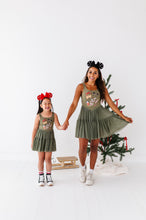 Load image into Gallery viewer, Holiday Snacks | (ADULT) Mesh GREEN DRESS
