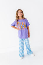 Load image into Gallery viewer, Blue Babe Check | WIDE LEG PANTS