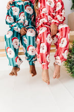 Load image into Gallery viewer, RED Santa Stripes | MINKY One-Piece Zip