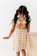 Load image into Gallery viewer, Honey Gingham | TIE-BACK DRESS